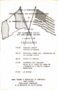 CG-47 Ticonderoga Programme 4 Juillet 1990 VSM FR